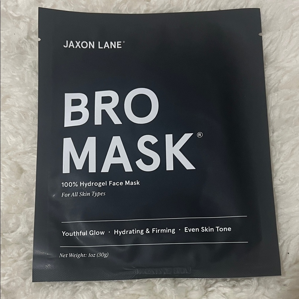 Black Hydrogel Face Mask for Men